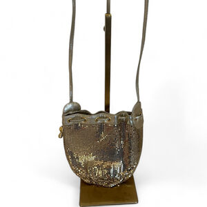 Women's Unbranded Gold Mesh Bucket Bag Small